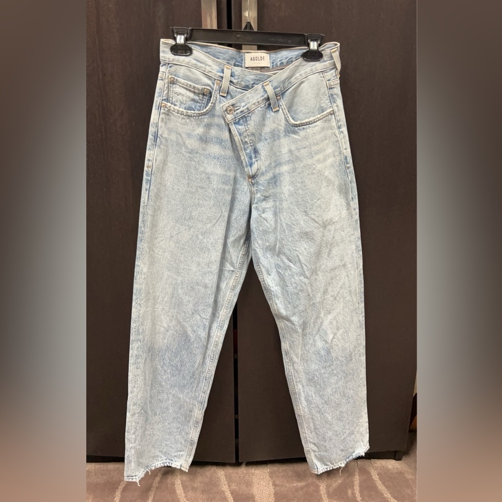 Agolde criss cross jeans